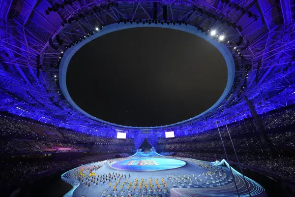 Los Juegos Asiáticos o Juegos de Asia, también conocidos como Asiada, son un evento multideportivo que se celebra cada cuatro años.En la foto: artistas actúan al inicio de la ceremonia de apertura de los XIX Juegos Asiáticos en Hangzhou, China. Los Juegos Asiáticos o Juegos de Asia, también conocidos como Asiada, son un evento multideportivo que se celebra cada cuatro años.En la foto: artistas actúan al inicio de la ceremonia de apertura de los XIX Juegos Asiáticos en Hangzhou, China. - Sputnik Mundo