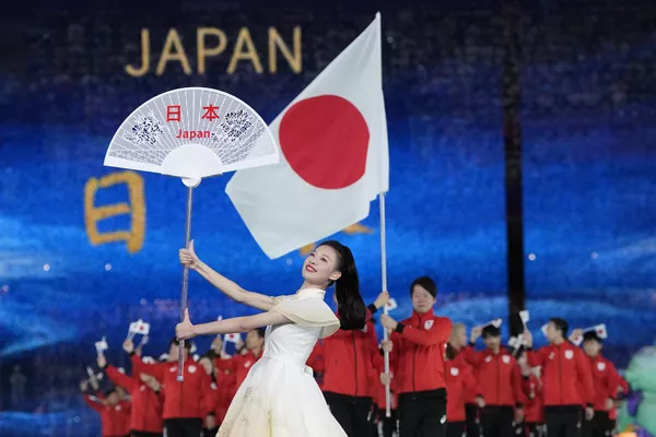 Hasta la fecha, los 45 países miembros del Consejo Olímpico de Asia participan en los Juegos de Asia. En la foto: los atletas japoneses ingresan durante la ceremonia de apertura. Hasta la fecha, los 45 países miembros del Consejo Olímpico de Asia participan en los Juegos de Asia. En la foto: los atletas japoneses ingresan durante la ceremonia de apertura. - Sputnik Mundo